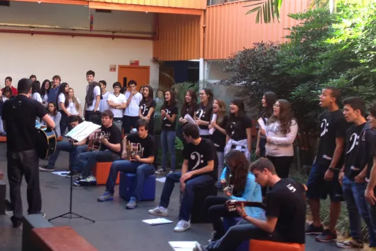 Apresentação no colégio 